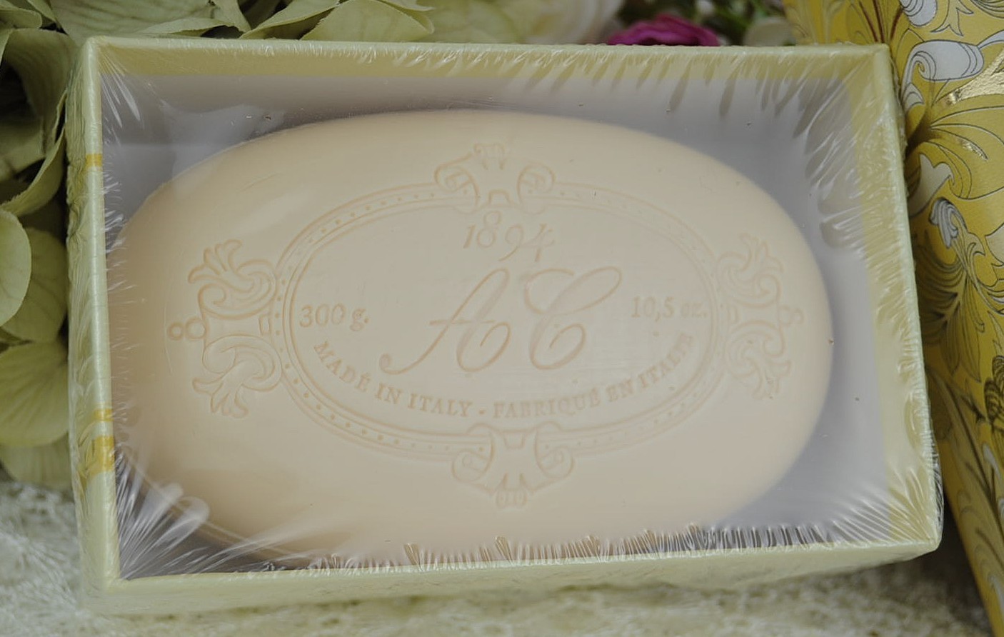 1894 Tuscan LEMON CITRINE Bath Soap 10.5 oz Made in Italy Gift Box SEALED