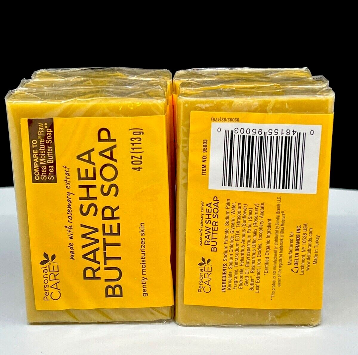 Raw Shea Butter Soap Rosemary Extract 4oz Compare to Shea Moisture Choose Qty