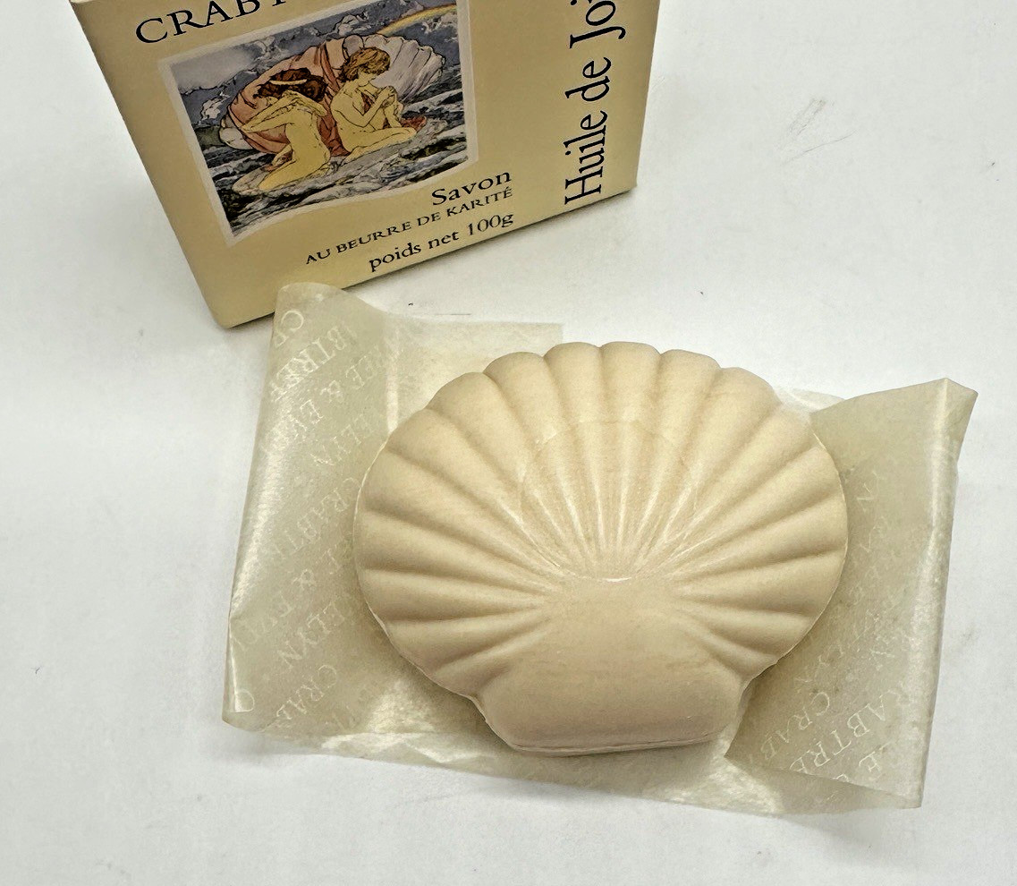 1 Crabtree & Evelyn Jojoba Oil 3.5 oz. Triple Milled Soap Shea Butter Shell New