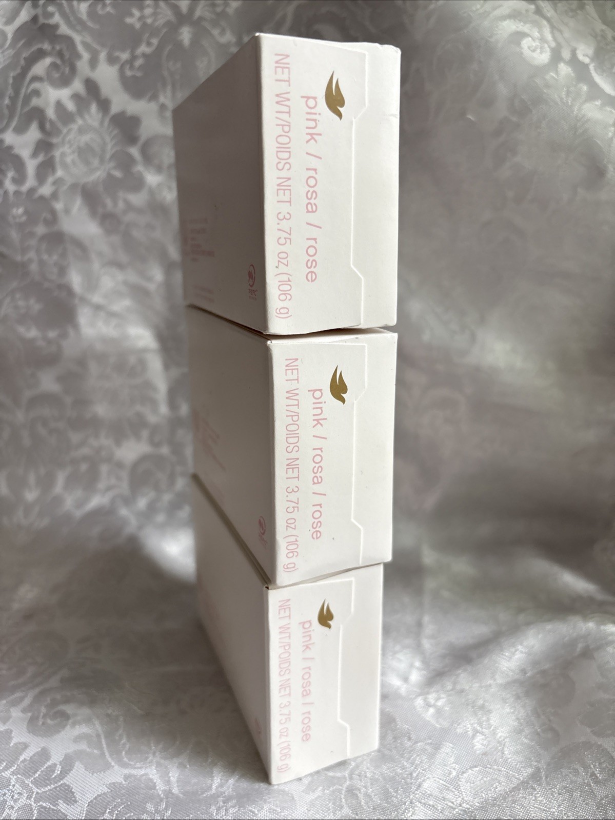 (3) 3.75 oz Bars Dove Pink Beauty Bar Soap 1/4 Moisturizing Cream WonderfulScent
