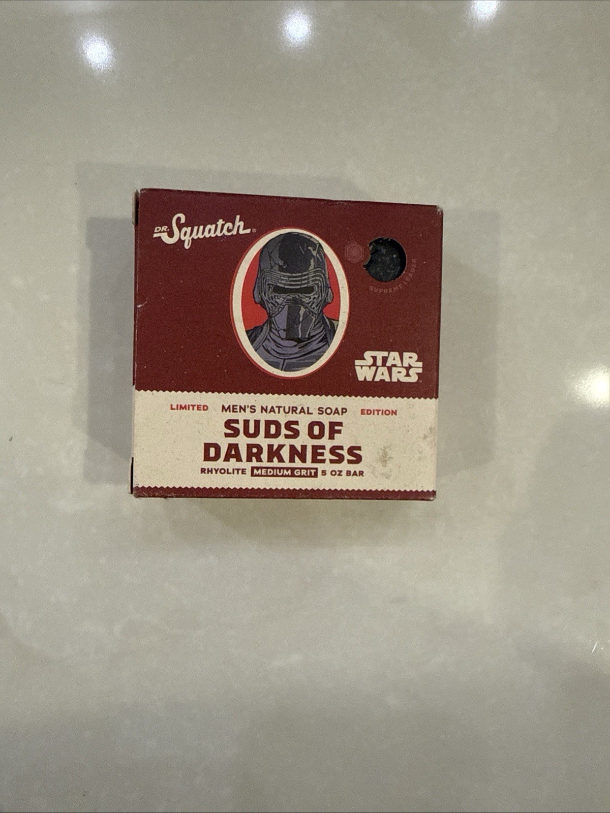 Dr. Squatch Star Wars Suds of Darkness Stormy Leather Natural Soap for Men 5 oz