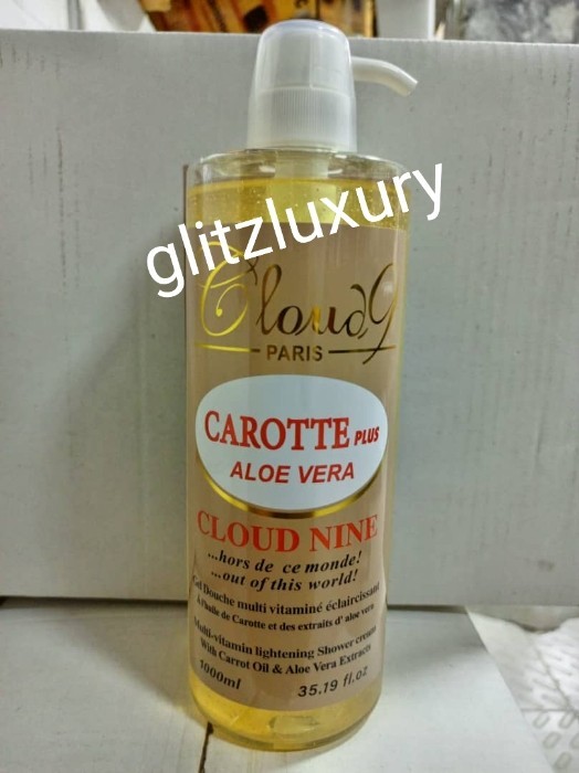 Cloud-9 Paris multi vitamin shower gel. Carotte & aloe vera lightening 1000mlx1
