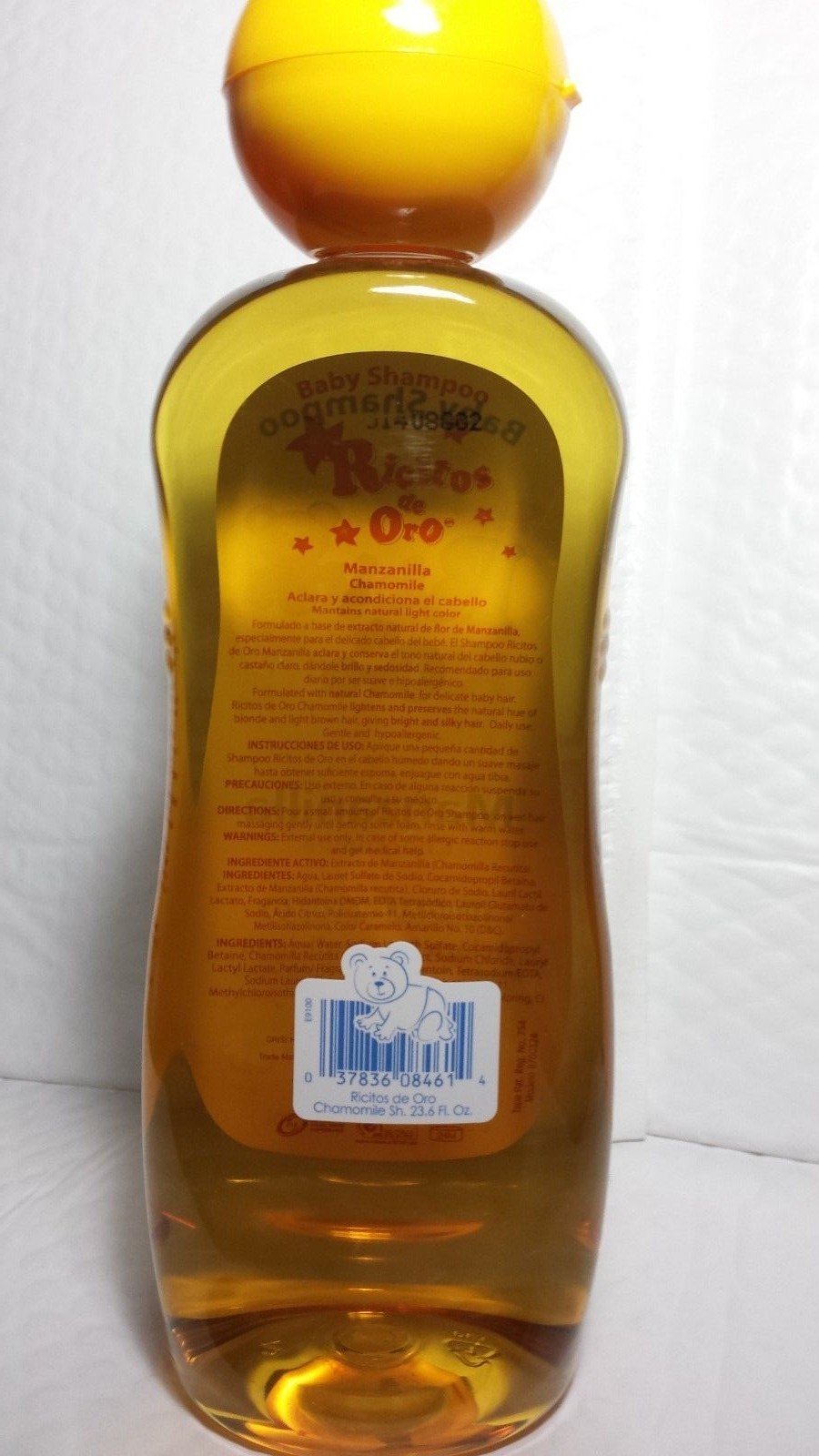 BABY SHAMPOO RICITOS DE ORO CHAMOMILE MANZANILLA 23.6 FL OZ 700 ML BIG SIZE