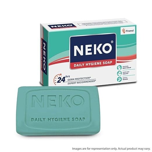 Neko Daily Hygiene Medicated Soap 100gm x 8(Pack of 8)-24 hours Germ Protection