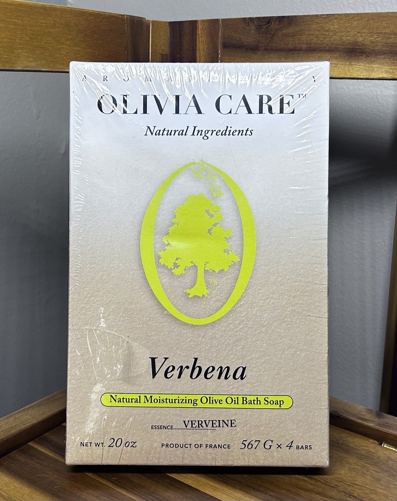 Olivia Care Natural Bath & Body Bar Verbena Verveine Soap 4pk. France. New –