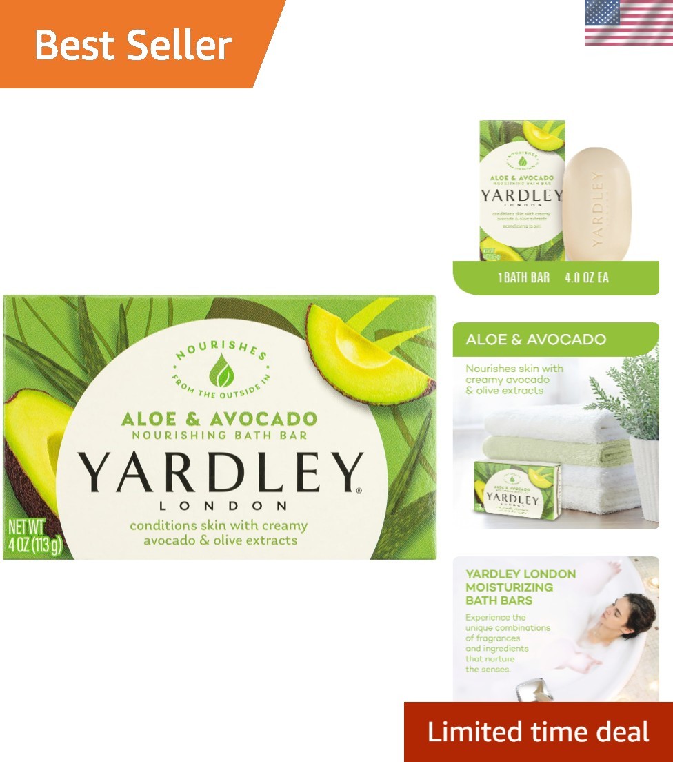 Luxury Aloe & Avocado Organic Soap Bar – 4 Ounces of Skin Conditioning Care