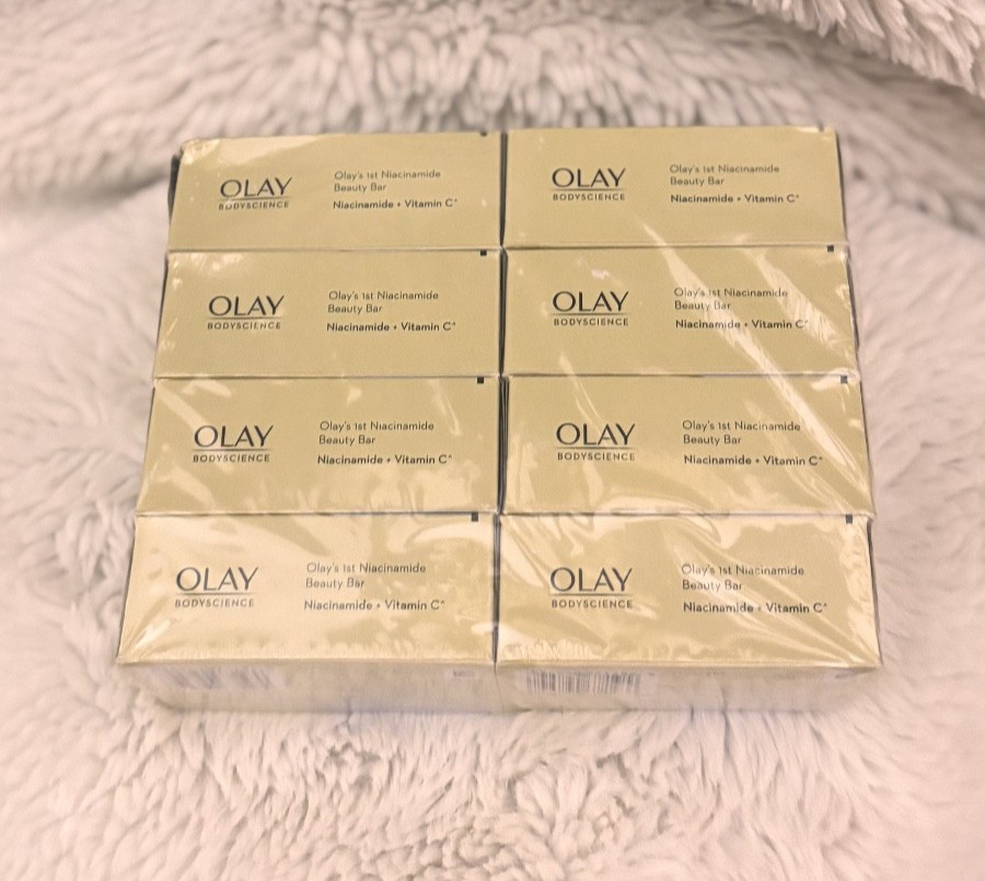 Olay Body Science Soap B3 and Vitamin C Niacinamide Beauty Bar 8 soap bars