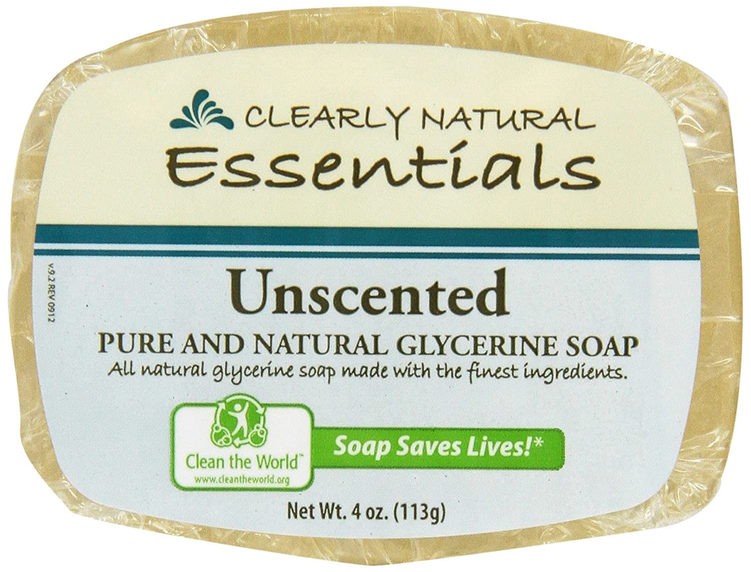 Glycerin Bar Soap, Unscented,4 Ounce (Pack of 6)