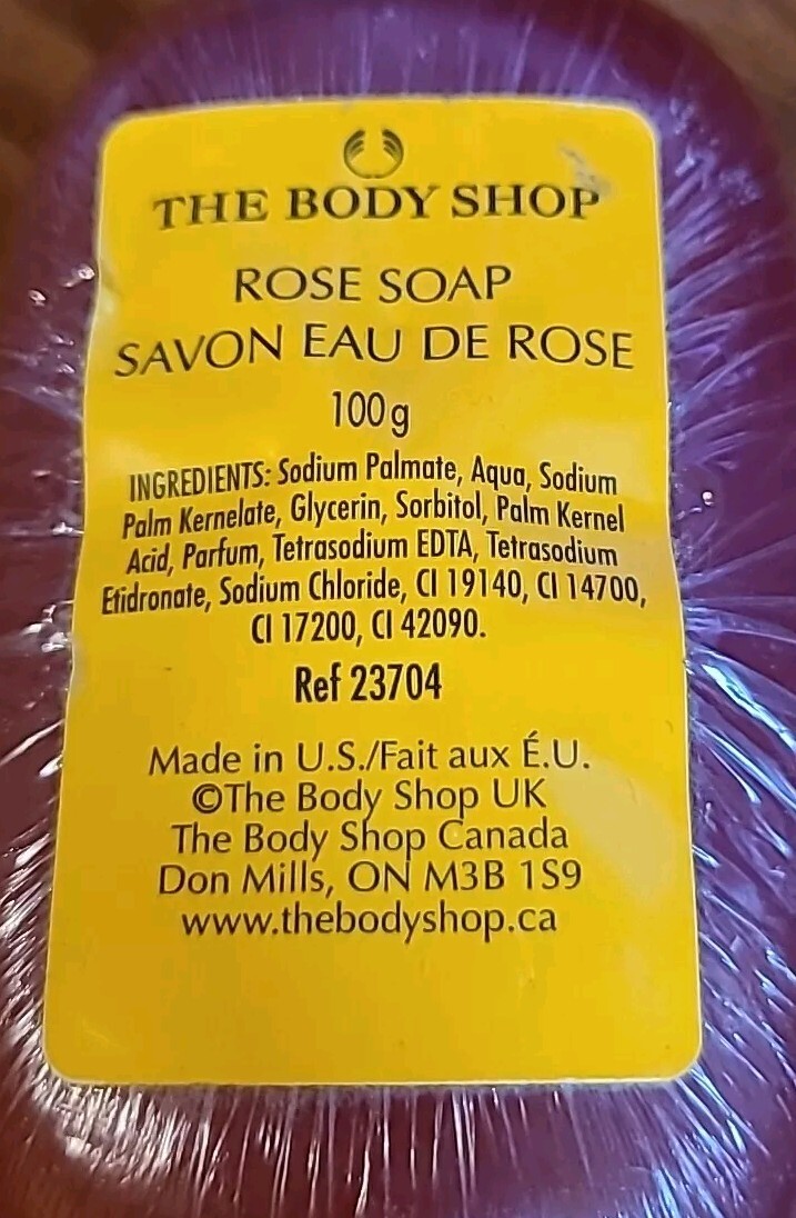 The Body Shop Rose Soap 100g Made In USA Ref 23704
