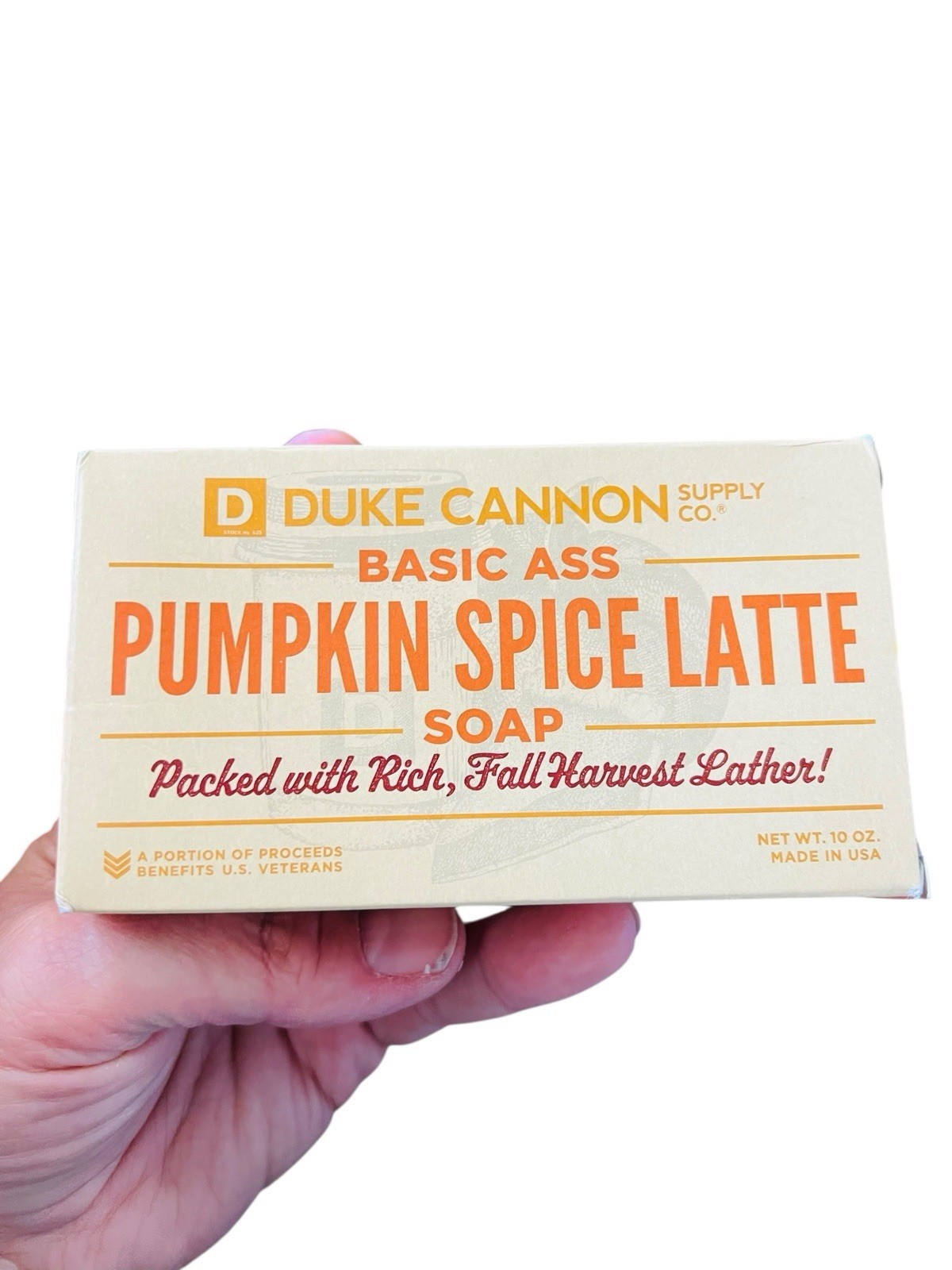 Duke Cannon Basic Ass Pumpkin Spice Latte Soap 10 Oz. Made In The USA