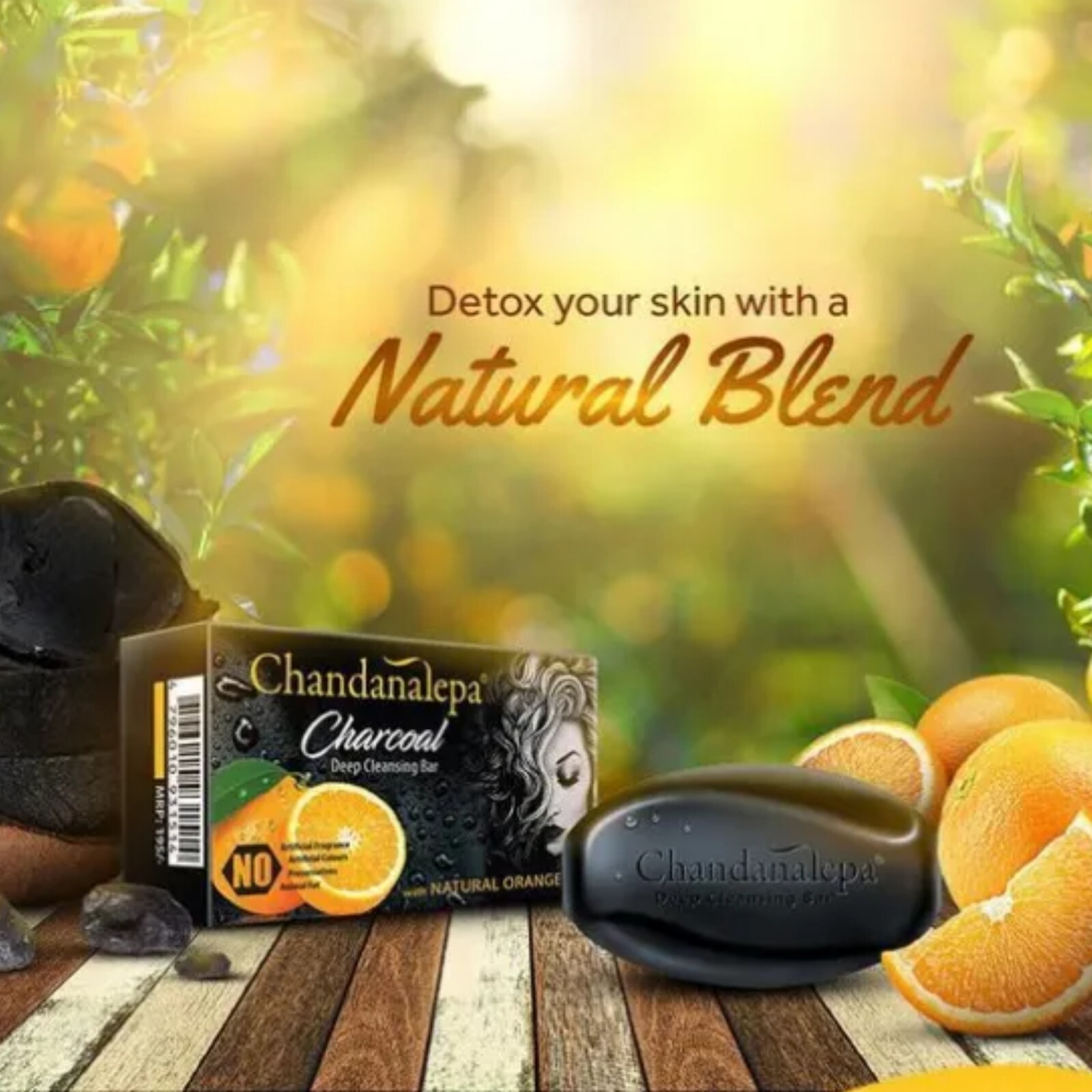 Charcoal Ayurvedic Herbal Soap Sri Lanka Chandanalepa Beauty Body Health
