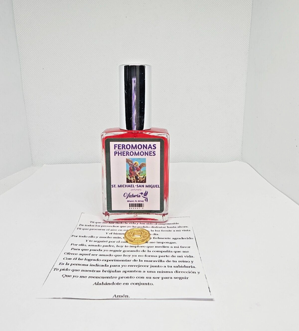 PERFUME SAN MIGUEL / SAINT MICHAEL PARA PROTECCION GUARDIA ATRAE SUERTE FORTUNA