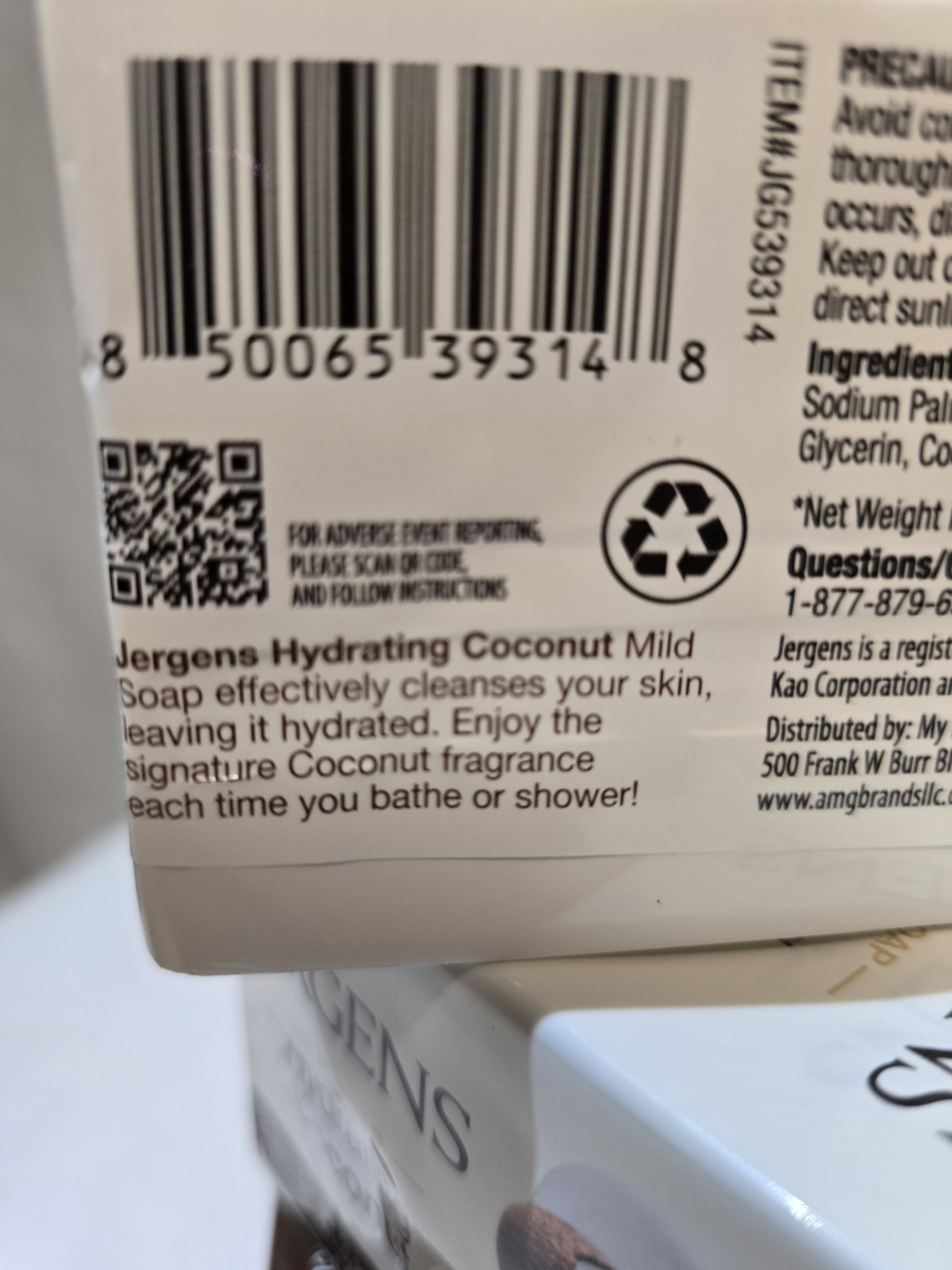 Jergens Mild Soap Hydrating Coconut Body Bar Soap, 2 Bars, 6 oz Multipack