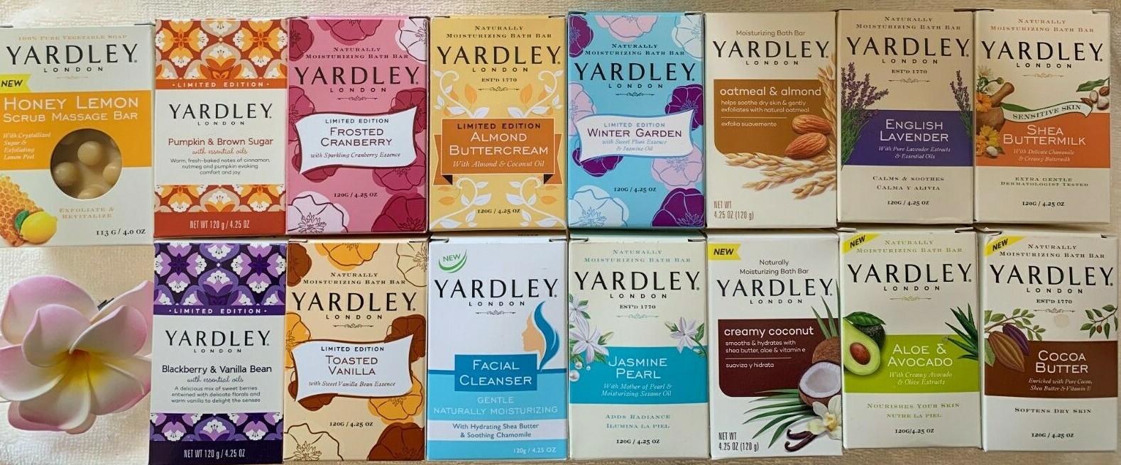 YARDLEY LONDON Moisturizing Bath Bar***chOOsE yOUr scEnt(s)***FULL SIZES~~~NEW