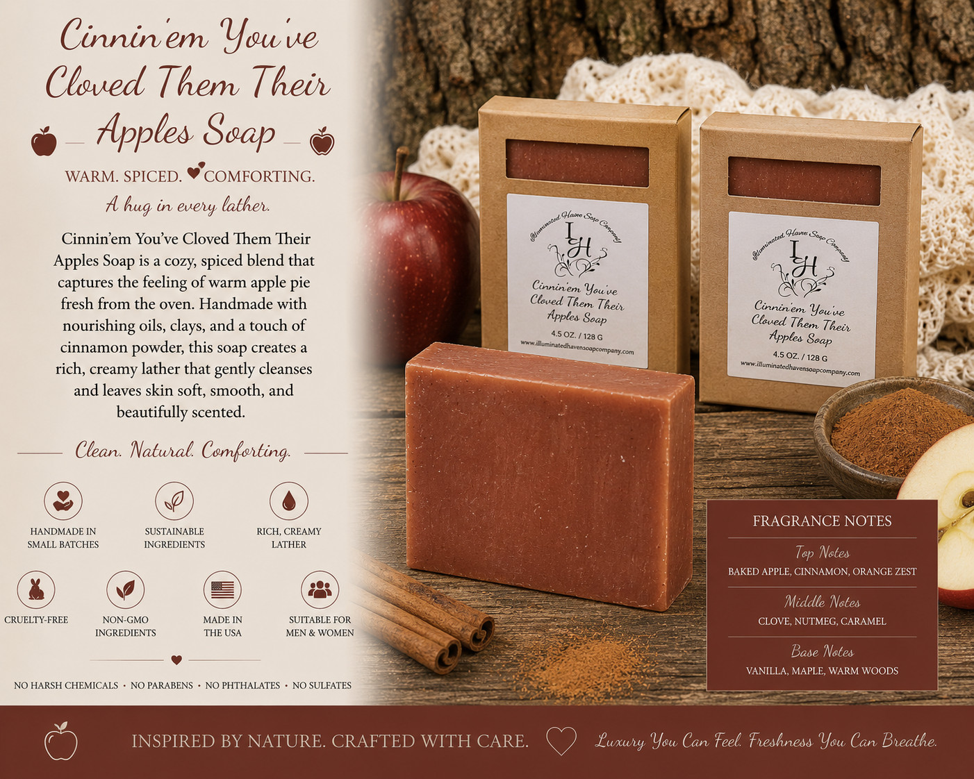 Handmade Artisan Soap Bar Natural Bath Soap Shea Butter USA Made Moisturizing