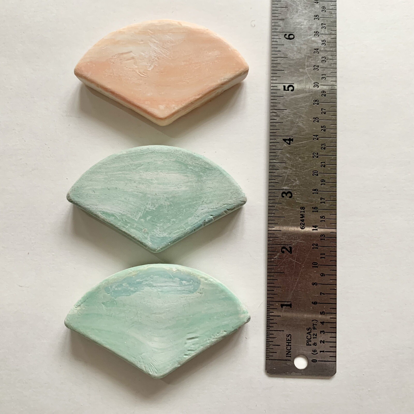 Lot of 9 Vintage Miniature Bathroom Soaps Fan Pineapple Shell Rose Cube Alwin