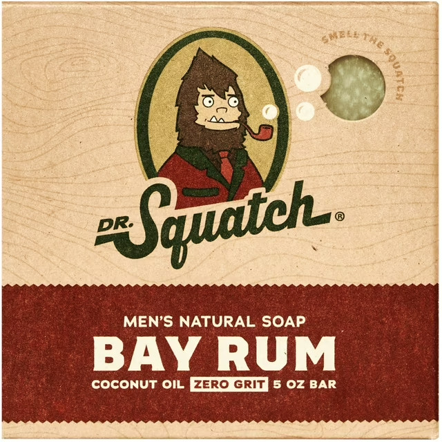 Dr. Squatch Natural Bar Soap for Men, Zero-Grit Men’s Soap