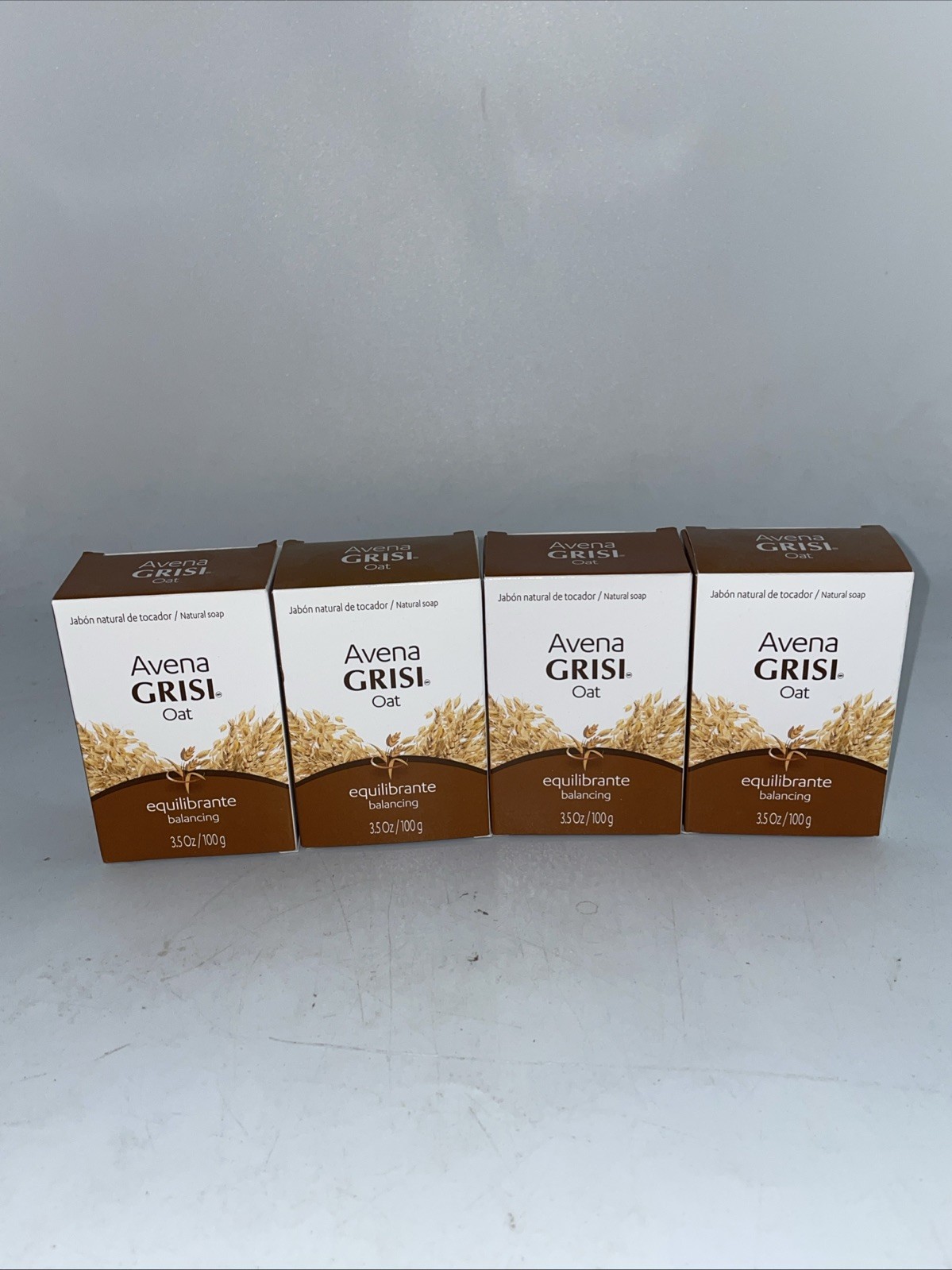 (4)Grisi Oat Balancing Bar Soap Cleanse, Exfoliate & Moisturize. Anti Acne3.5 oz