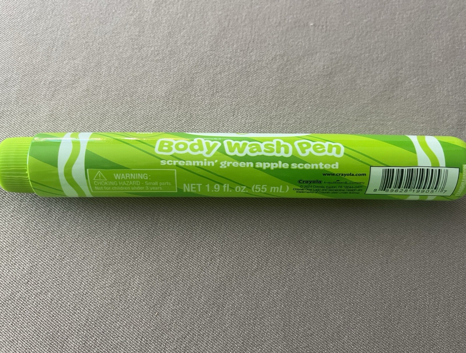 1.9 Oz Crayola Bathtub Body Wash Pen In Screamin’ Green Apple, For Ages 3+, New!