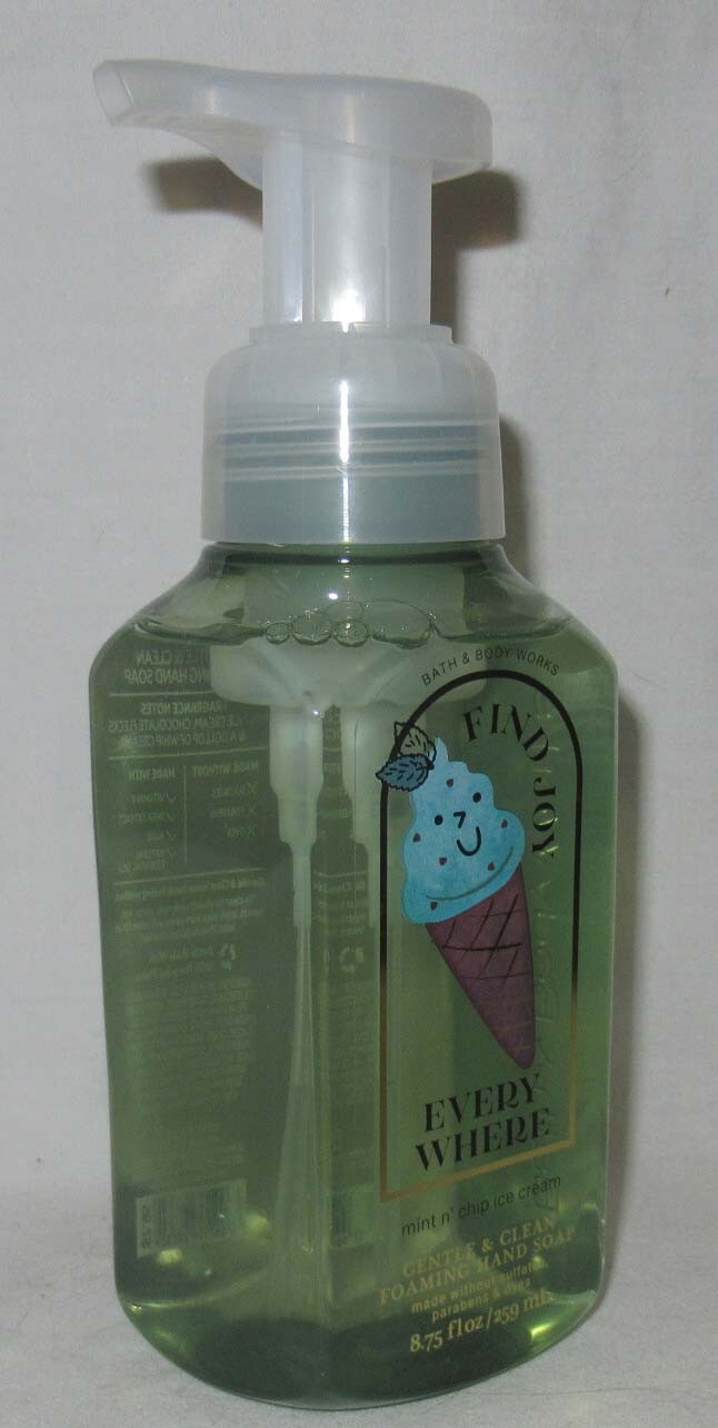 Bath & Body Works Gentle & Clean Foaming Hand Soap Set 2 MINT N’ CHIP ICE CREAM