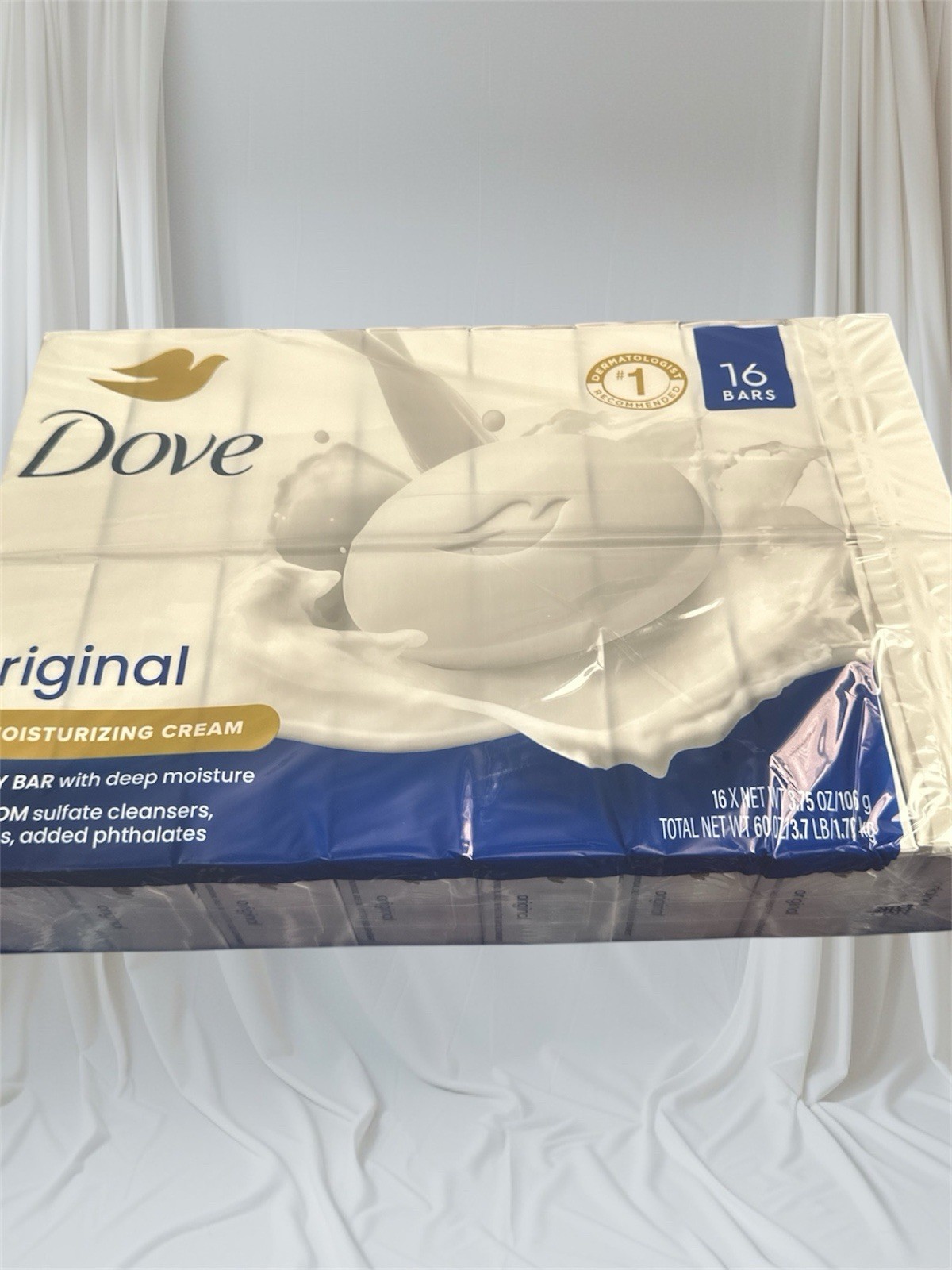 DOVE BEAUTY BAR Original Deep Moisturizing CREAM SOAP 16 pack (3.75oz. 16 ct.)