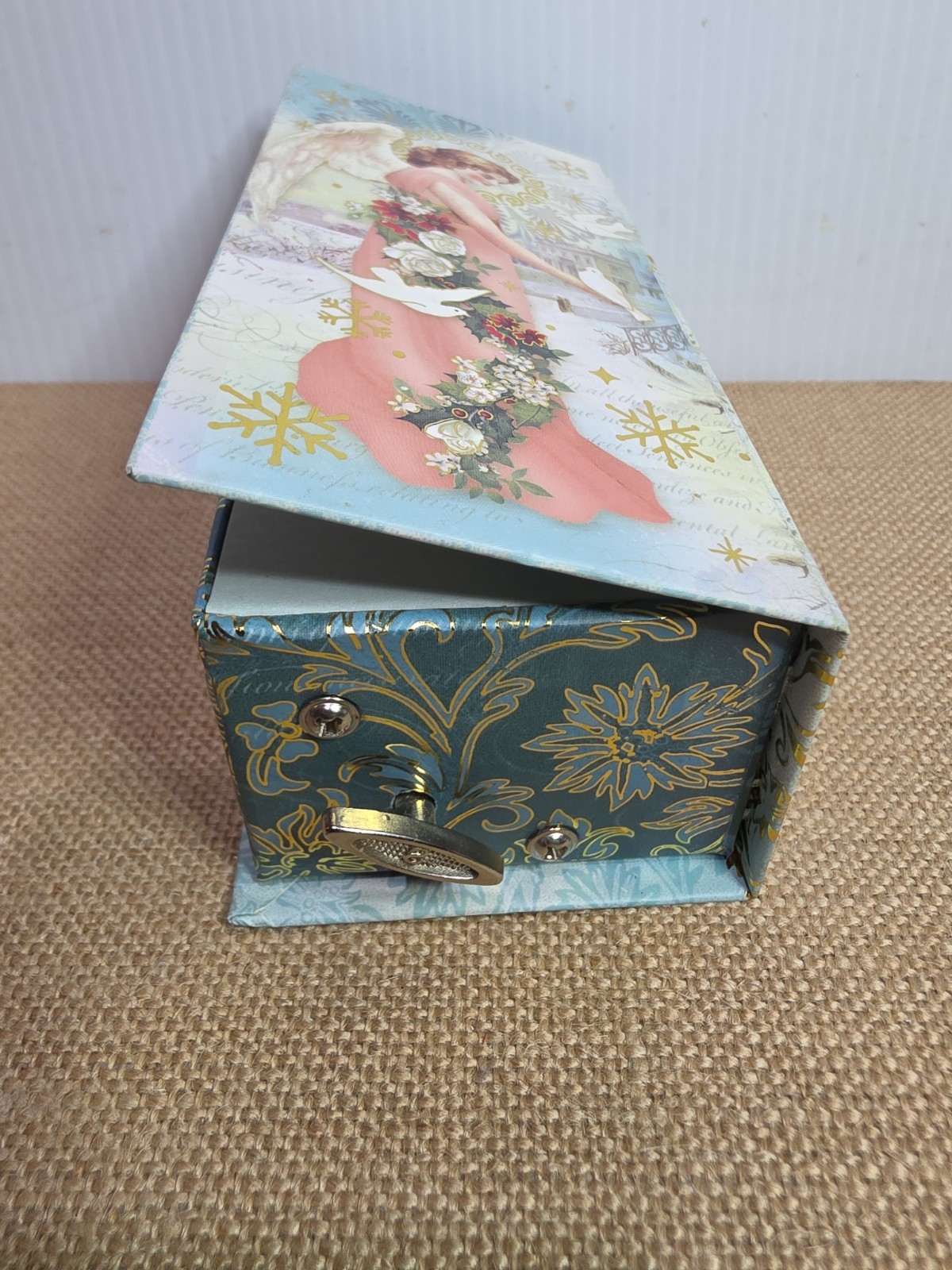Punch Studio Triple Milled Almond Soap / Music Box-Joy to the World ANGEL
