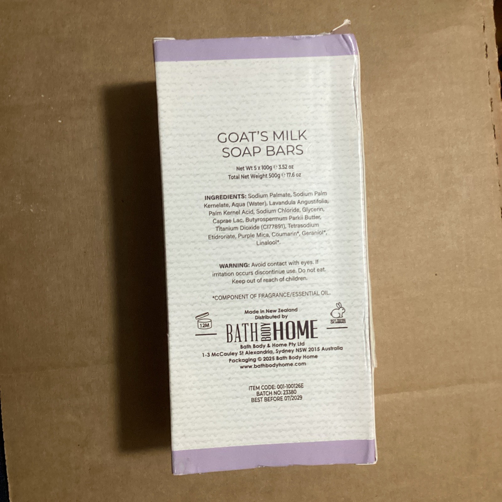 5 Goat’s Milk Lavender Soap Bars – Nourishing – New Zealand Bath Body Home