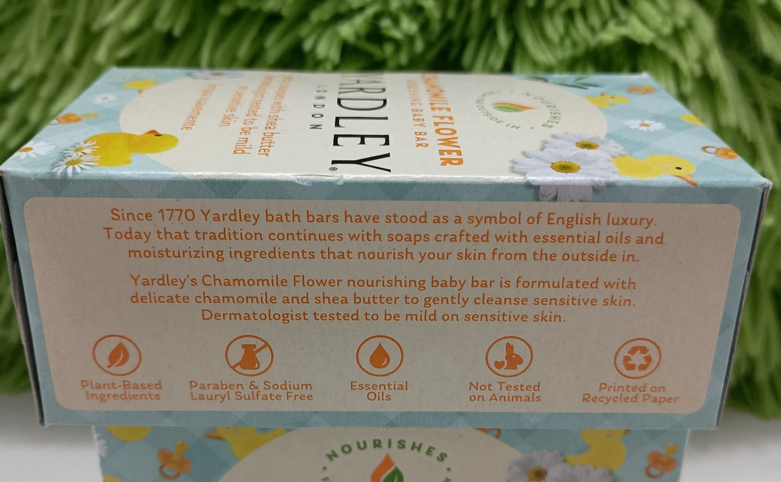 Yardley London Soap LOT Of 2 Chamomile Flower Nourishing Baby Bar Sensitive Skin