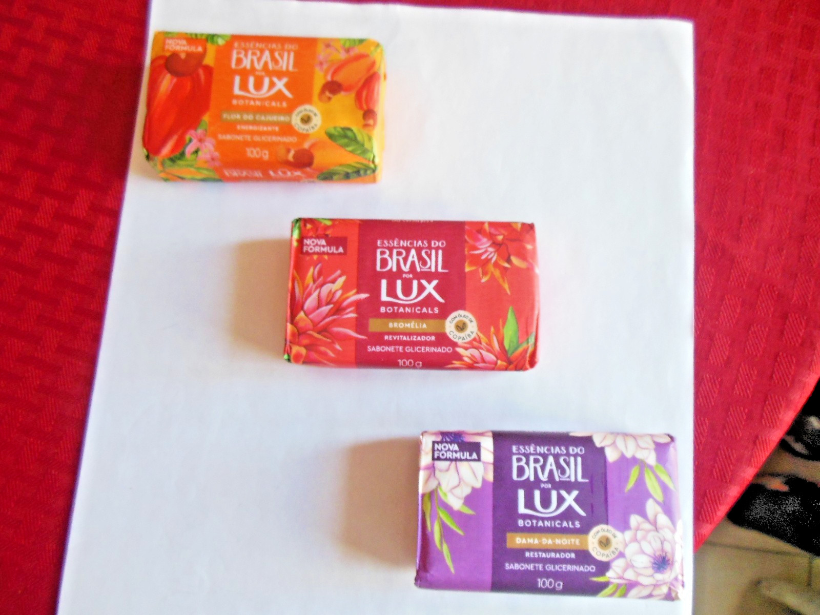 LUX BOTANICALS SABONETE * 3pc Bar Soaps / Product of Brazil * Free Shipping