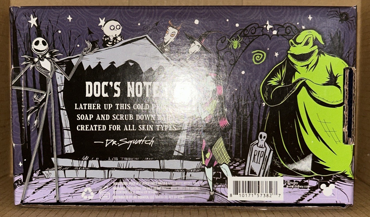 NEW Dr. Squatch The Nightmare Before Christmas Limited Edition Holiday Gift Set