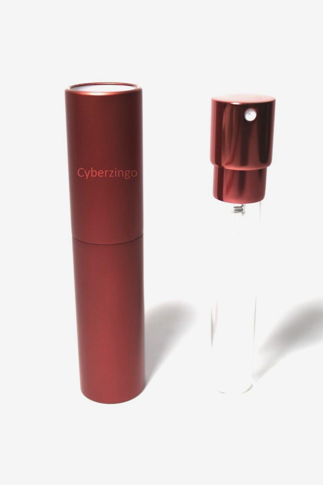 10 ML 4 Inch Perfume Spray Fragrance Bottle Rotating Head Red Aluminum Shell