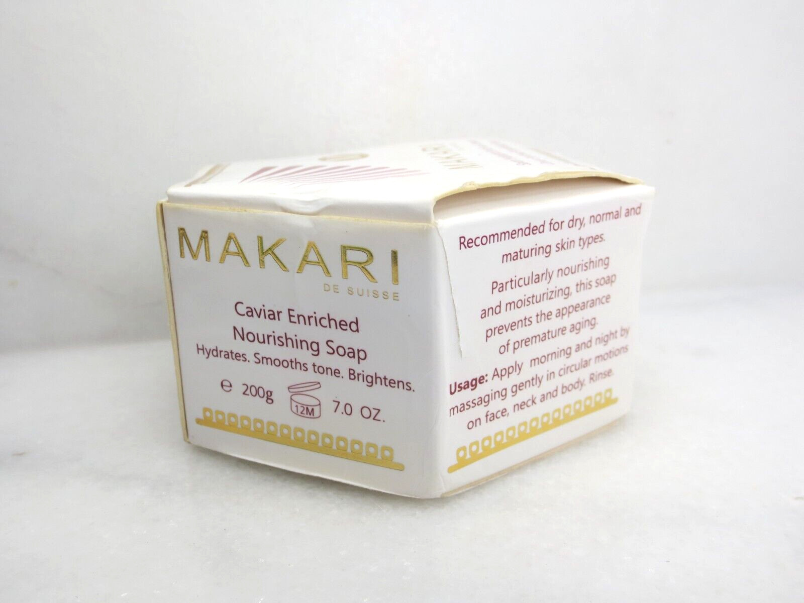 MAKARl CAVIAR ENRICHED NOURISHING SOAP 7 OZ BOXED *SEE DETAILS*