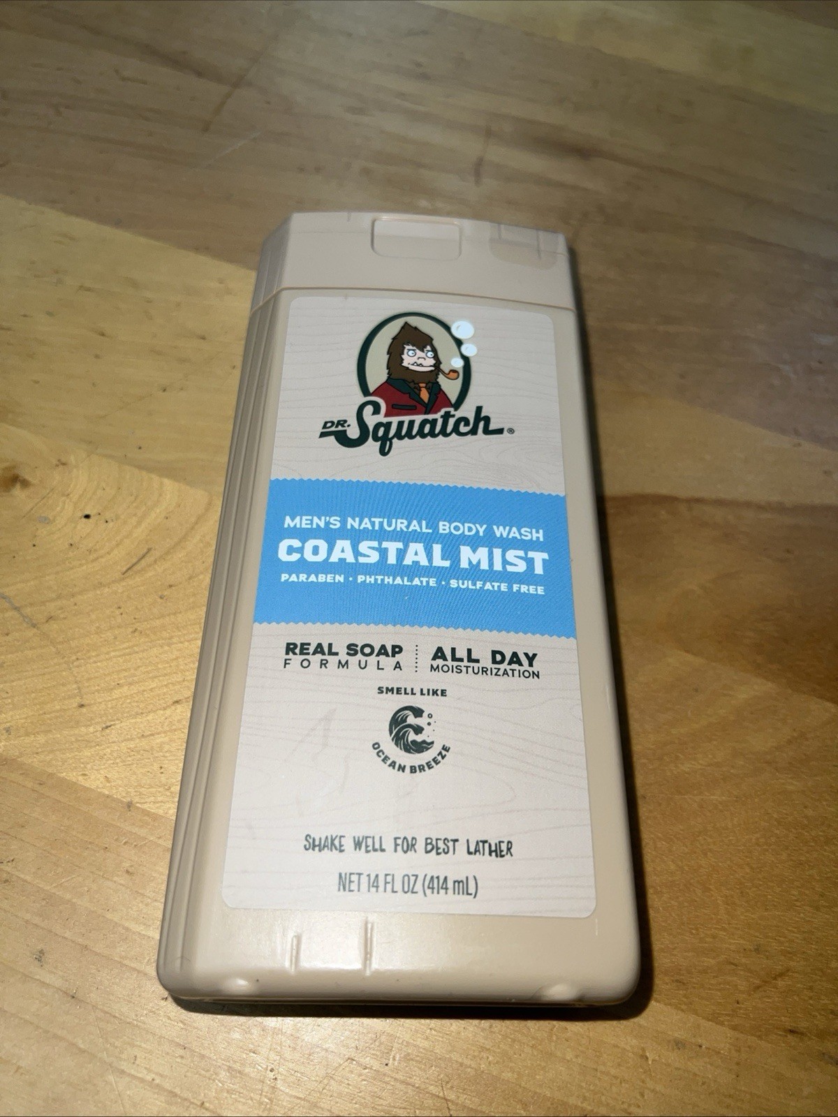 Dr. Squatch Men’s Natural Body Wash coastal mist 14 Fl Oz