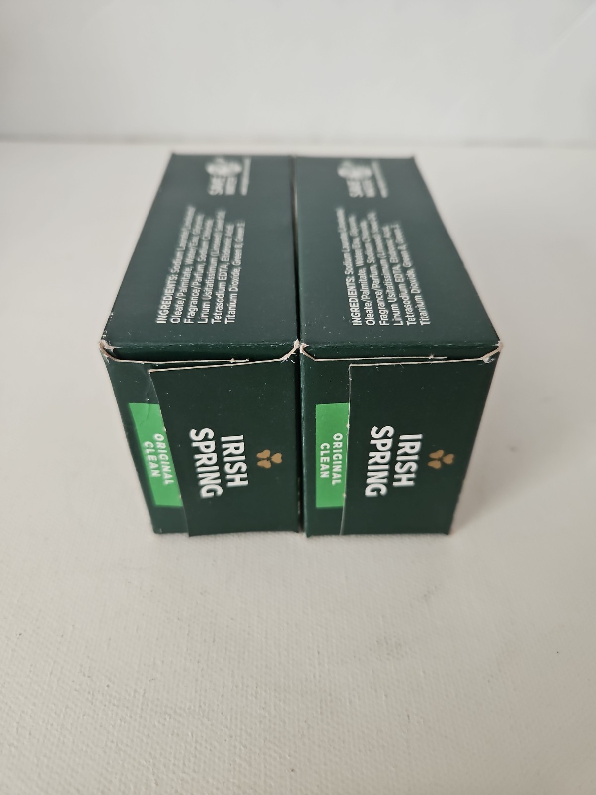 IRISH Spring ORIGINAL CLEAN 12 Hour Deodorant Bar Soap (2) 4 oz. MEXICO