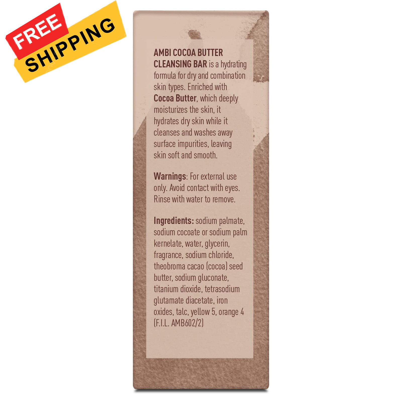 Ambi Cocoa Butter Cleansing Bar 3.5 oz (Pack of 12) Ounce