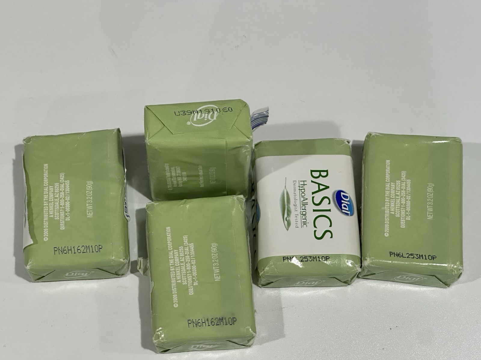 Dial Basics Hypoallergenic Bar Soap Lot Of 5 NEW