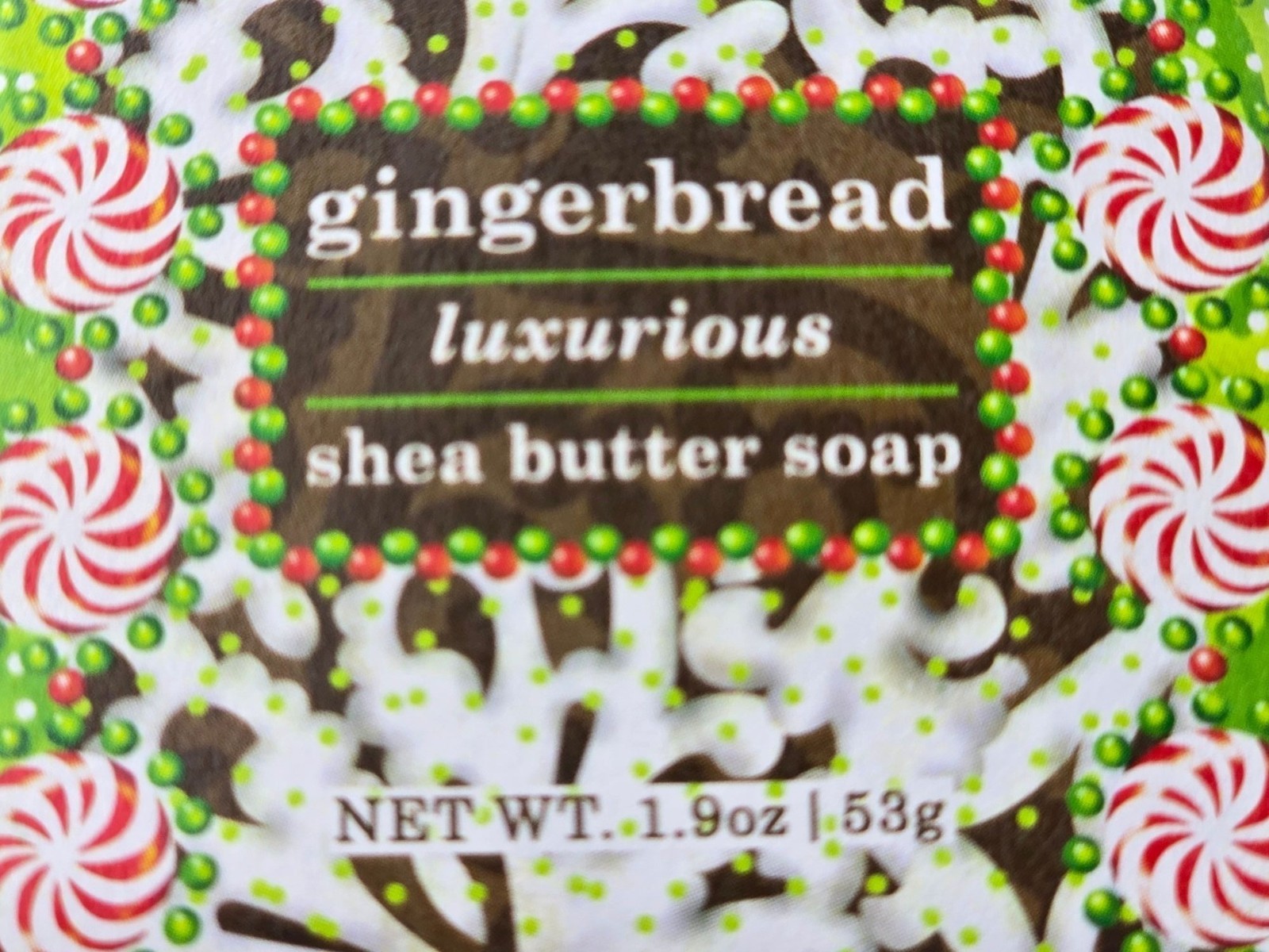 4 Greenwich Bay Trading Gingerbread 1.9 oz 53 g Holiday Shea Butter Soap Bars