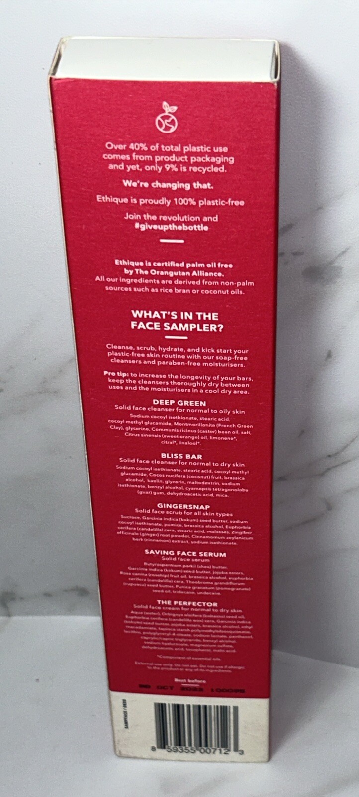 2 Ethique Face Sampler for All Skin Types Soap Free Cleanser 5 Solid Minis Each