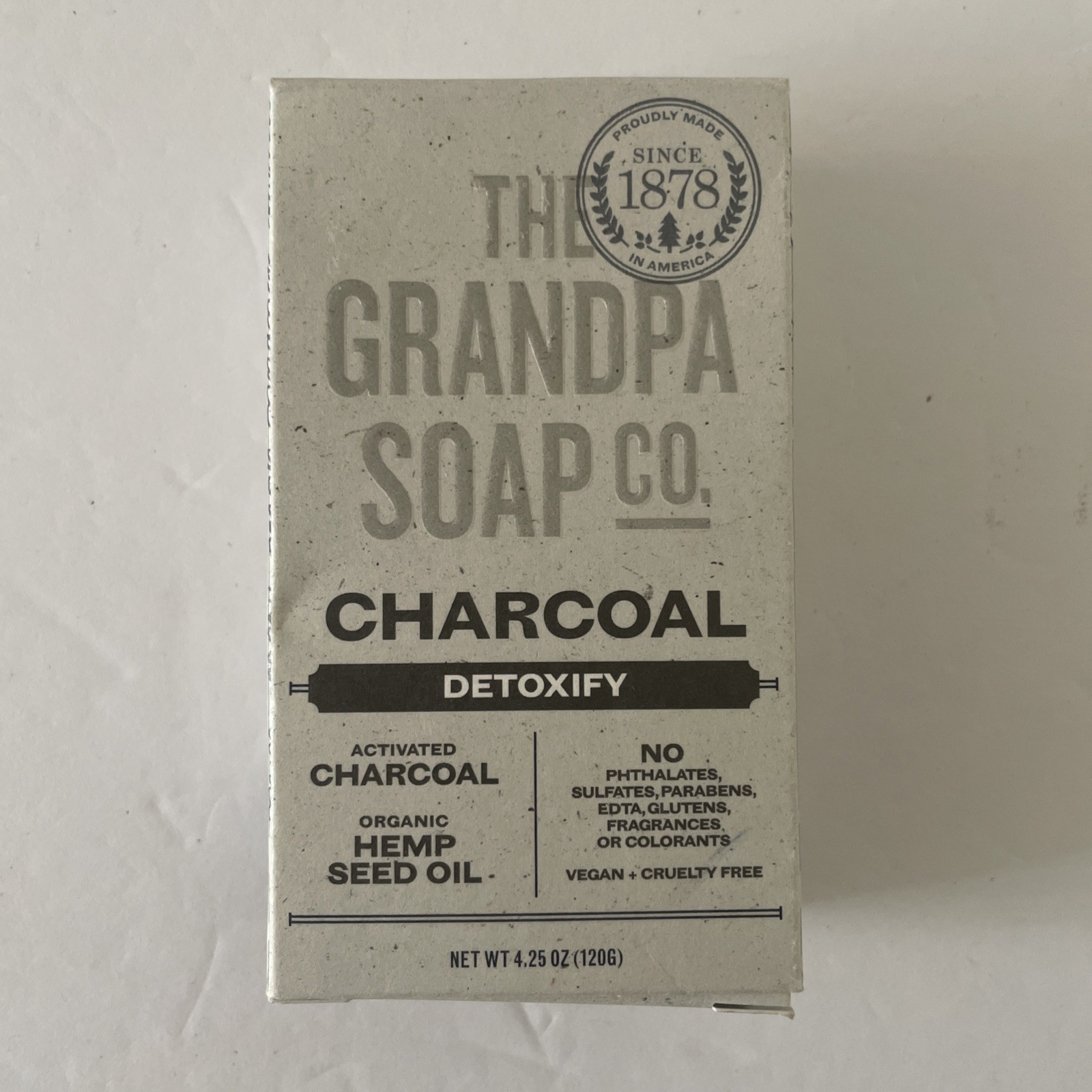The Grandpa Soap Company Charcoal Detoxify Bar Soap 4.25 Oz