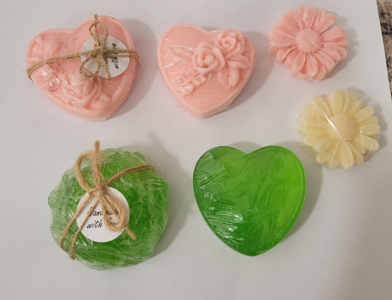 Handmade Natural Soap Set – Coconut Oil, Vitamin E, Aloe Vera, Oatmeal, Honey &