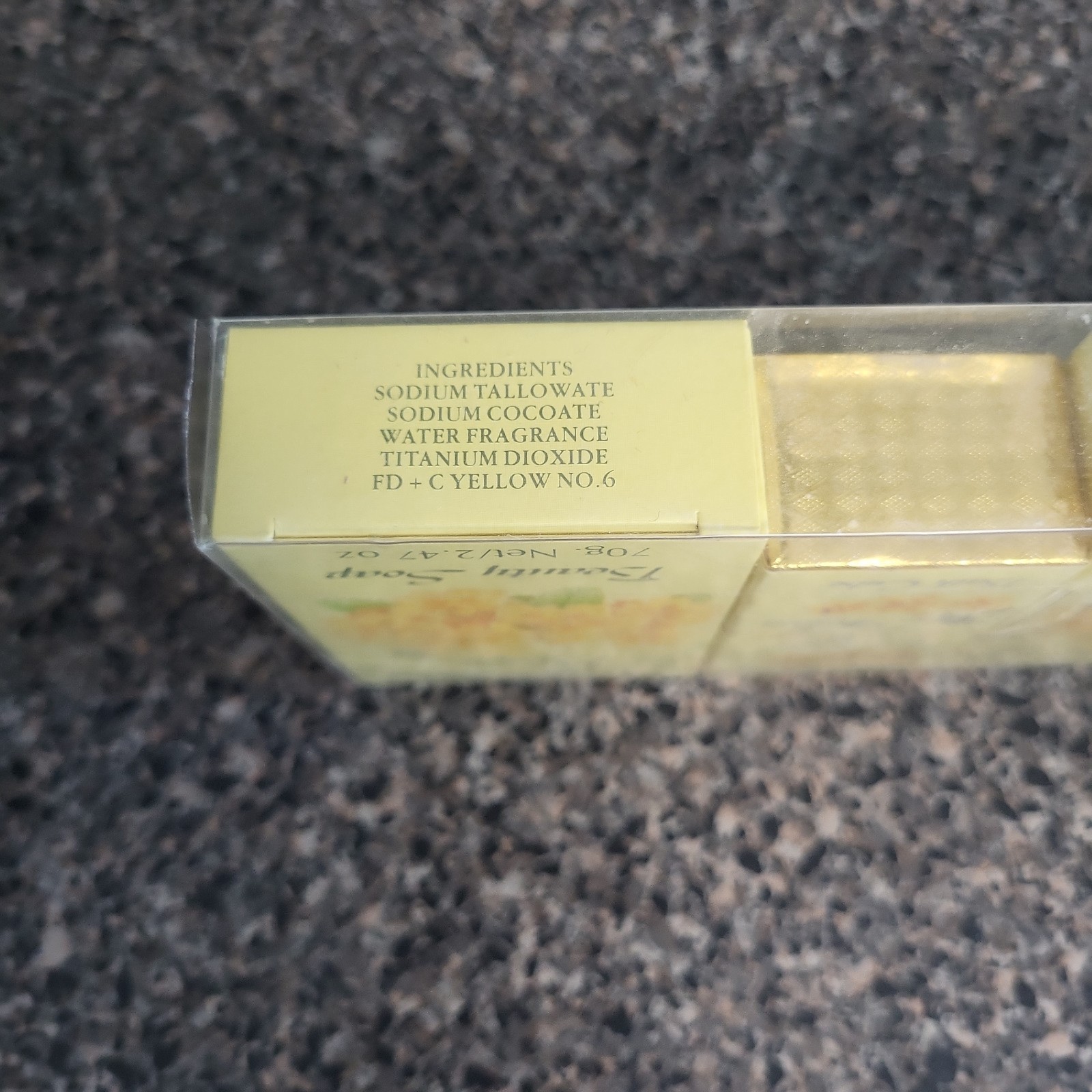 VTG Kmart Spring Flowers Primrose Beauty Soap Bath Cube Gift Set Made in England
