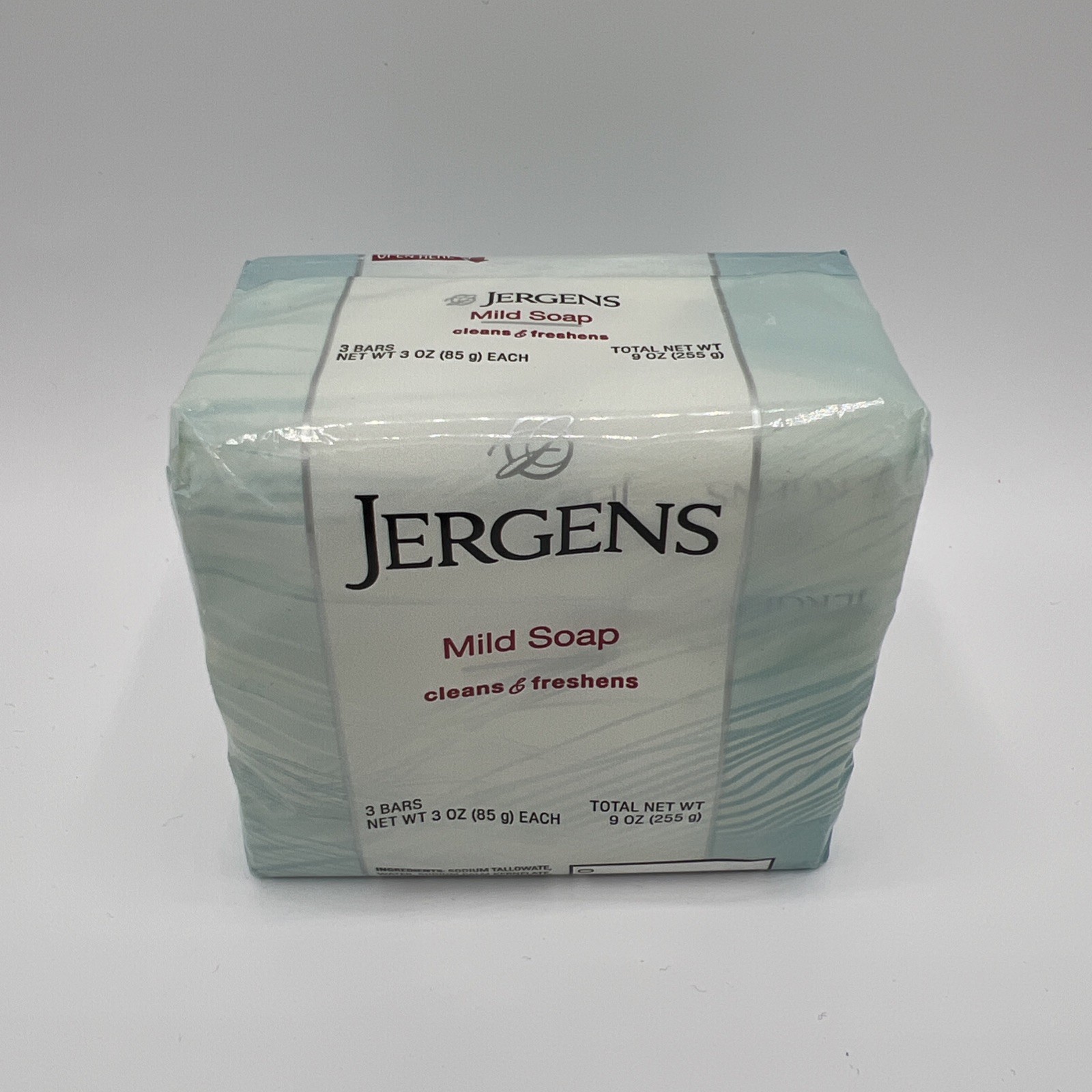 Jergens Mild Soap Cleans & Freshens Bars – 3 Bars – 3oz Each (9oz total)