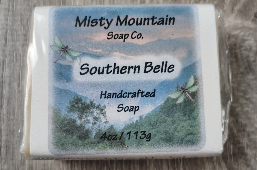 Misty Mountain Soap Co. Southern Belle Handcrafted Soap 4oz 113g