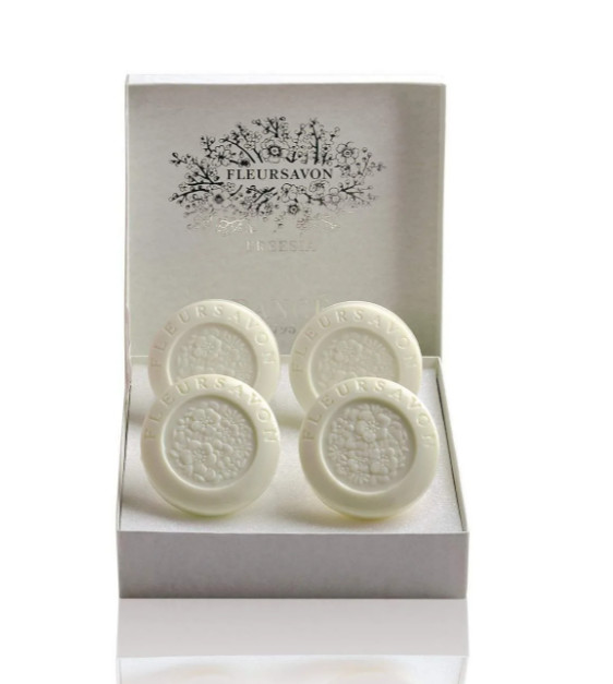 Rance 1795, Freesia Grasse Coffret, Luxury Boxed Set of 4 French Perfumed Soaps