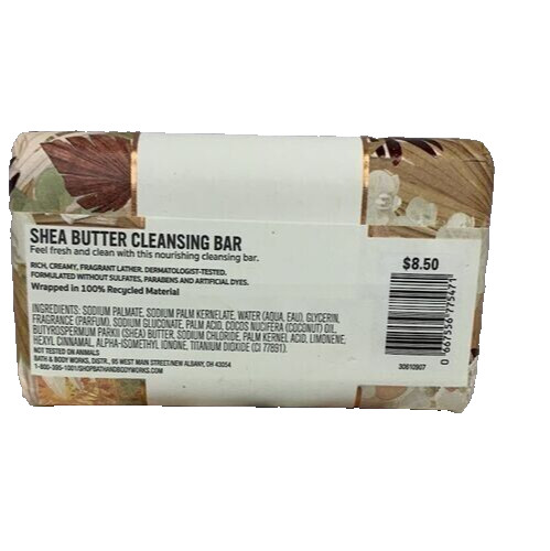 Bath Body Works FALL IN BLOOM Cleansing Bar Soap w/ Shea Butter 2 Pack New
