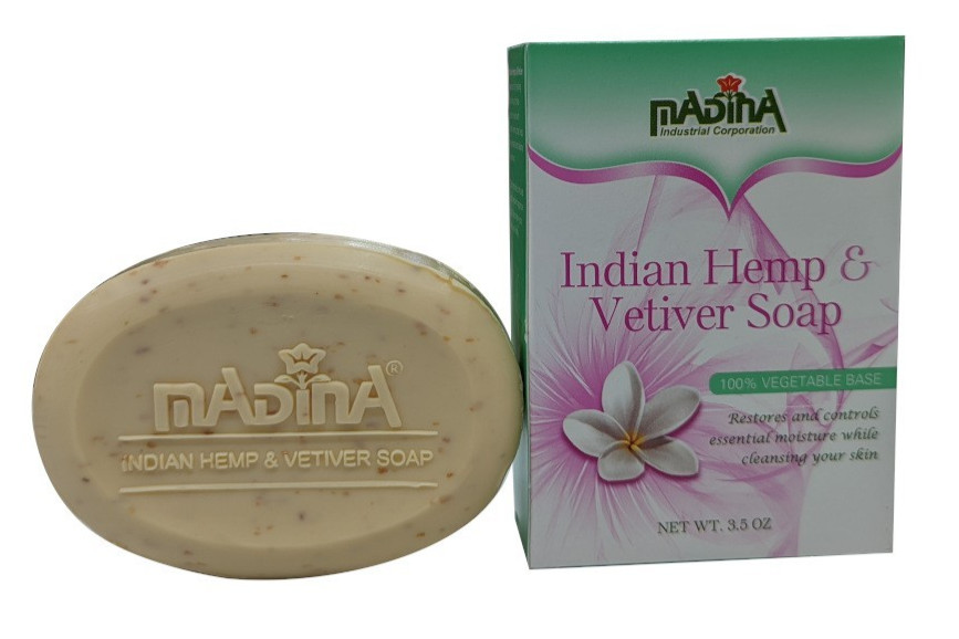 2- Pack Indian Hemp & Vetiver Soap 100% Vegetable Base