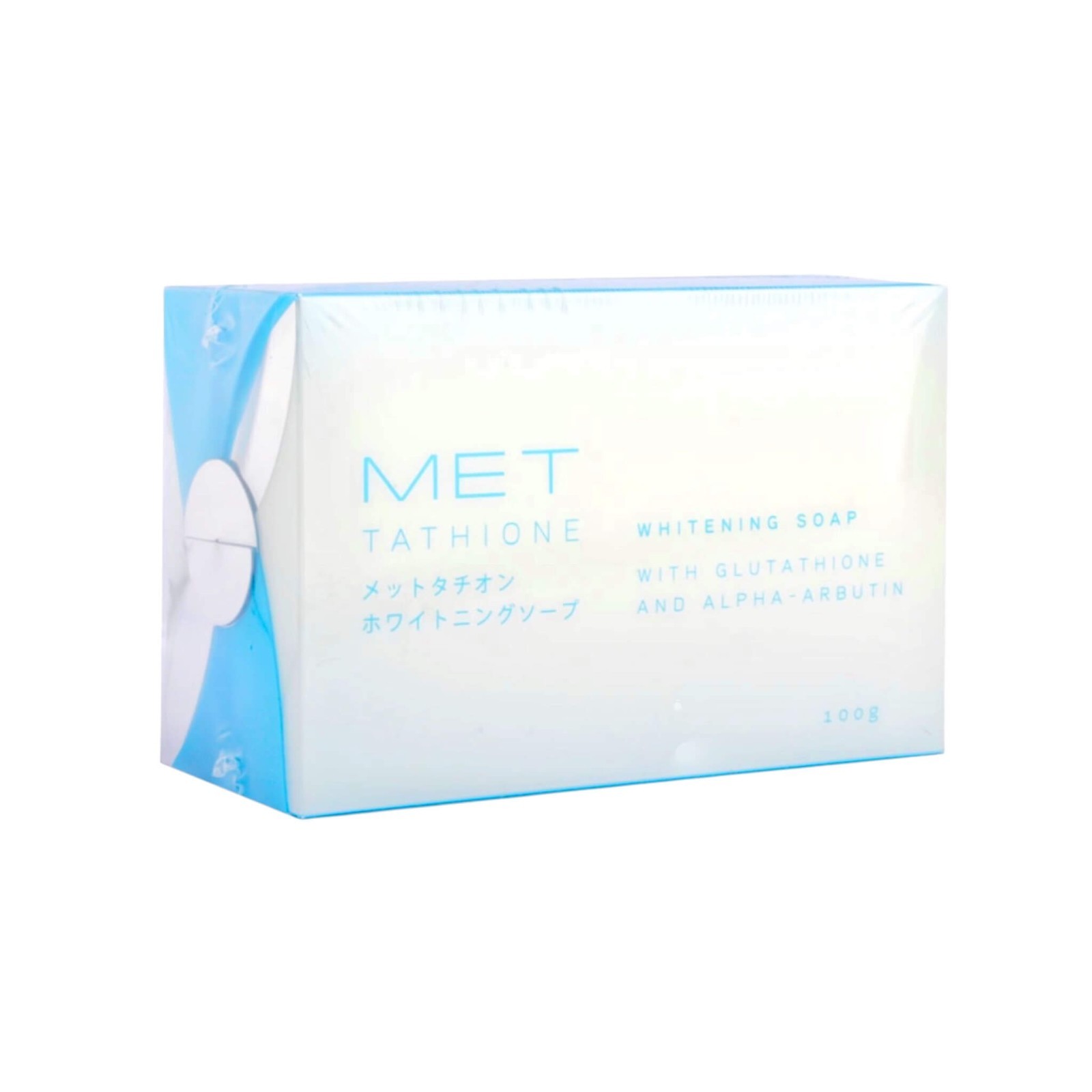 MET Tathione Glutathione & Arbutin Soap – Premium Face & Body Bar 100g