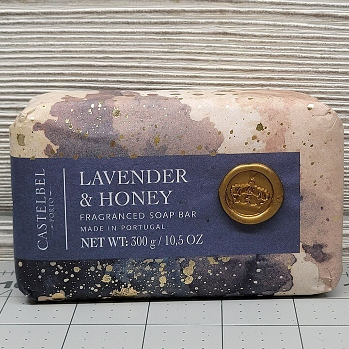Castelbel Lavender Honey Fragranced Soap Bar 300g 10.5oz Made Portugal