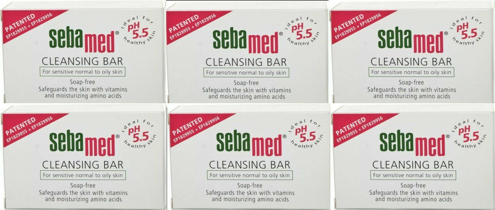6 x Sebamed Cleansing Bar 100gm Free Shipping perfect beauty and glow
