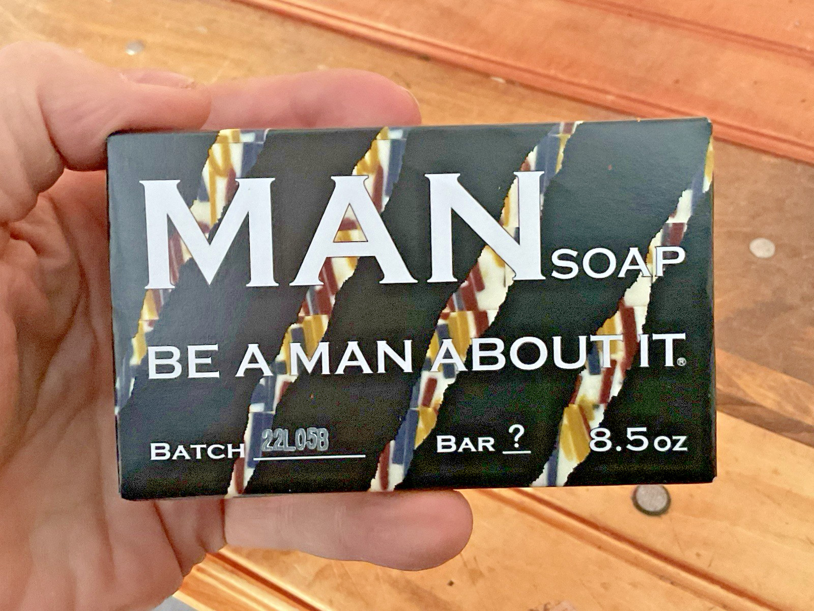 Small Batch “Manic Bar” Handcrafted “Be a Man About it” Soap…Ships Free!